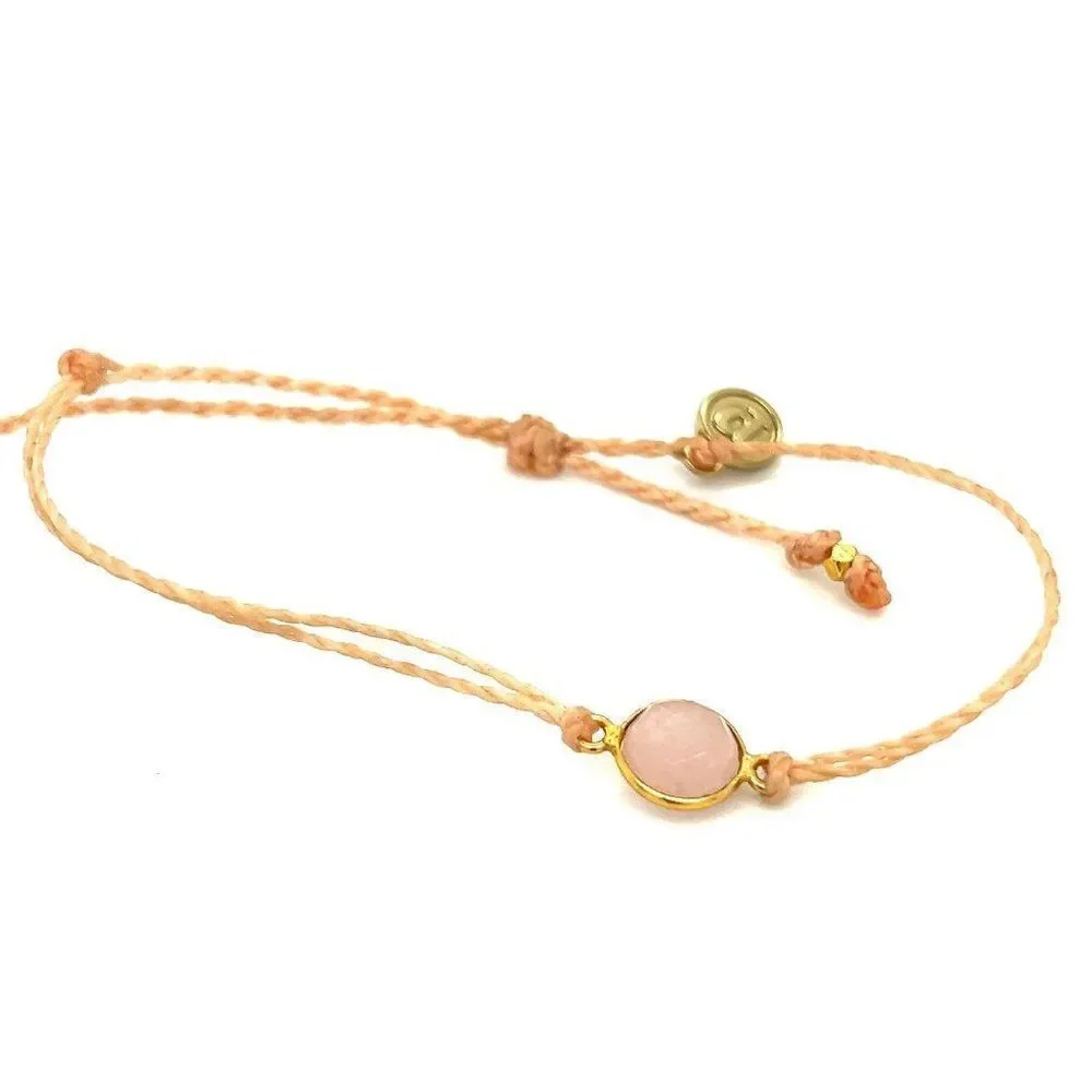 Pura Vida Pink Quartz Bracelet